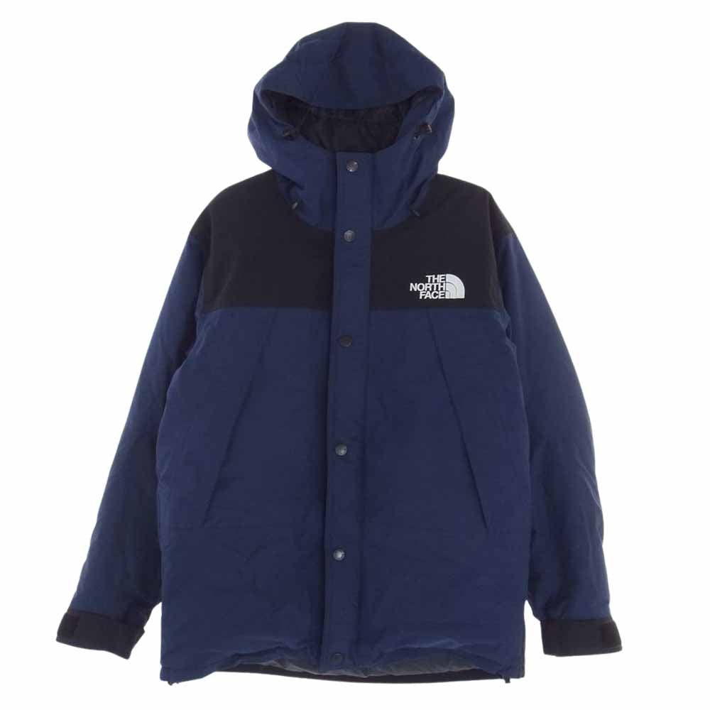 THE NORTH FACE ノースフェイス ND91837 MOUNTAIN DOWN JACKET GORE-TEX ゴアテックス マウンテン ダウンジャケット ネイビー系 L【中古】