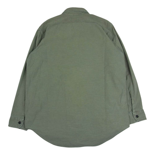 MADISON BLUE マディソンブルー 14AW MB14AW-08-3 HAMPTON WORK ハンプトン コットン ワーク 長袖 シャツ カーキ系 F【中古】