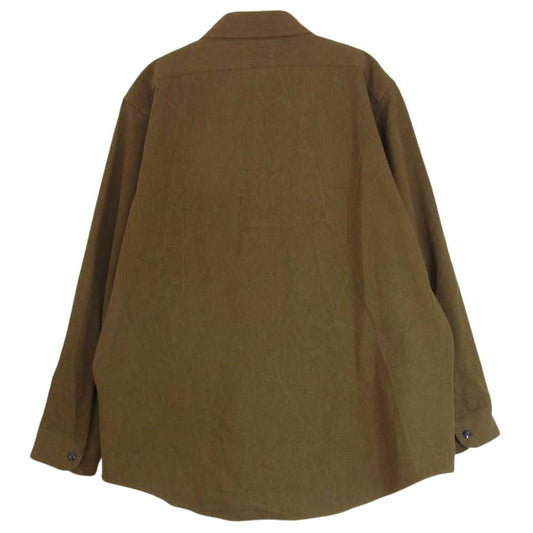 MADISON BLUE マディソンブルー 19AW MB194-5016 HAMPTON SHIRT DRAY COTTON KHAKI ハンプトン シャツ ドライコットン 長袖 シャツ カーキ系 M【中古】