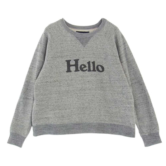MADISON BLUE マディソンブルー MB224-7005 HELLO SWEAT L/S URAKE DYED 裏毛 ハロー プルオーバー スウェット グレー系 S【美品】【中古】