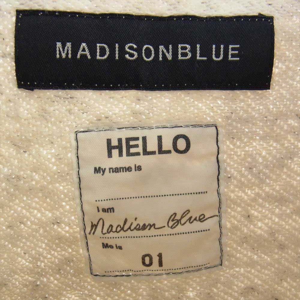 MADISON BLUE マディソンブルー MB224-7005 HELLO SWEAT L/S URAKE DYED 裏毛 ハロー プルオーバー スウェット グレー系 S【美品】【中古】