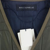 MADISON BLUE マディソンブルー MB214-2014 QUILTING NOCOLLAR COAT 高密度ナイロンリップストップ 撥水 キルティング ノーカラーコート カーキ系 S【新古品】【未使用】【中古】