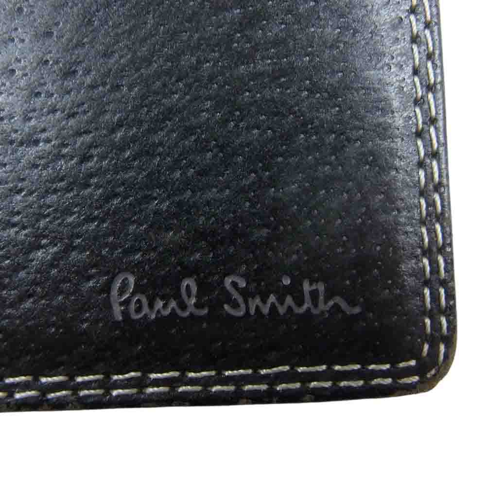 ■新品■未使用■  Paul Smith ポールスミス レザー カードケース パスケース カード入れ 名刺入れ メンズ ブラック系 BE5329