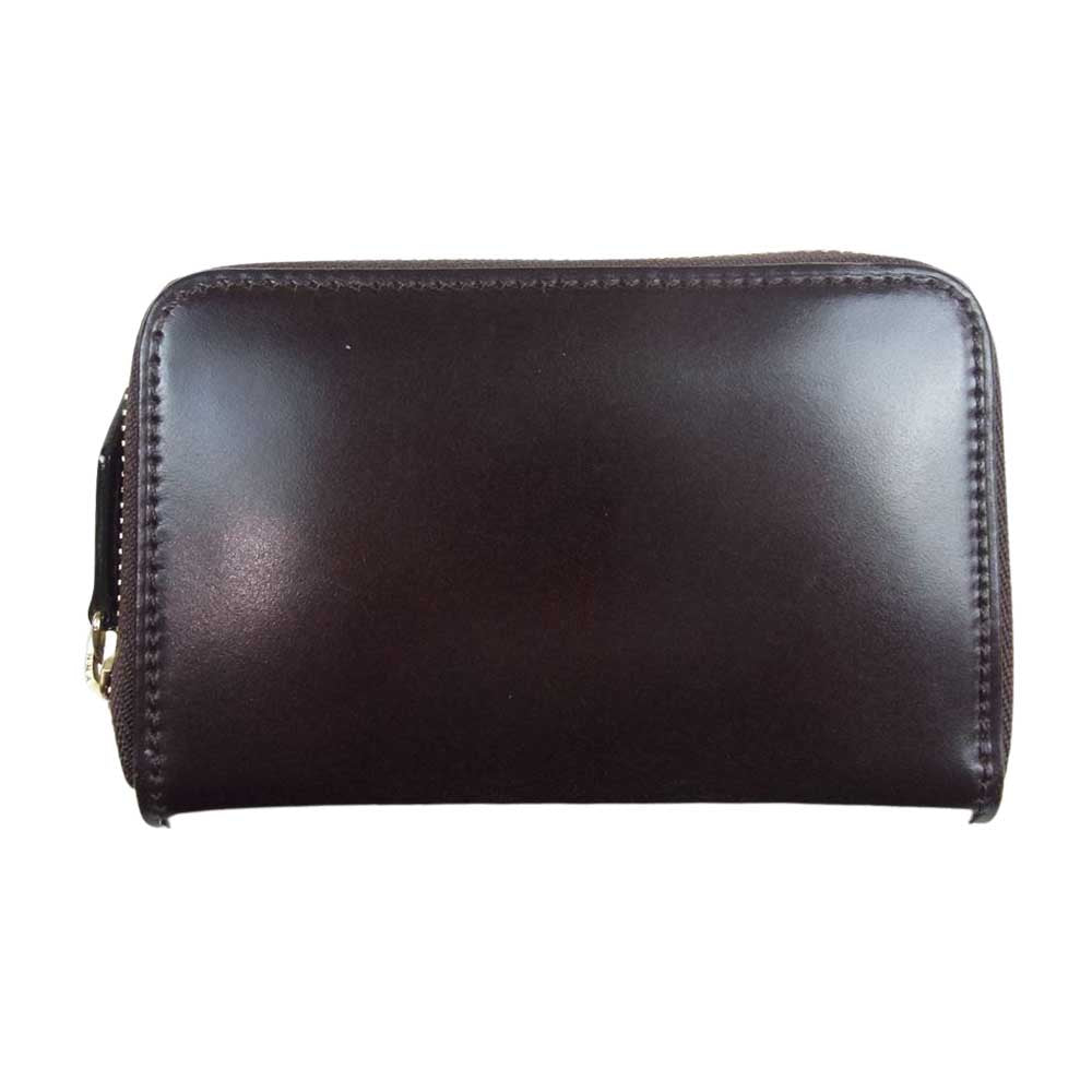 COCOMEISTER ココマイスター マイスターコードバン ラウンドヘッド ラウンドジップ コインパース ブラウン系【中古】