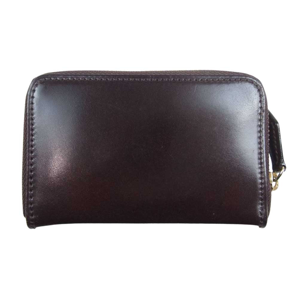 COCOMEISTER ココマイスター マイスターコードバン ラウンドヘッド ラウンドジップ コインパース ブラウン系【中古】