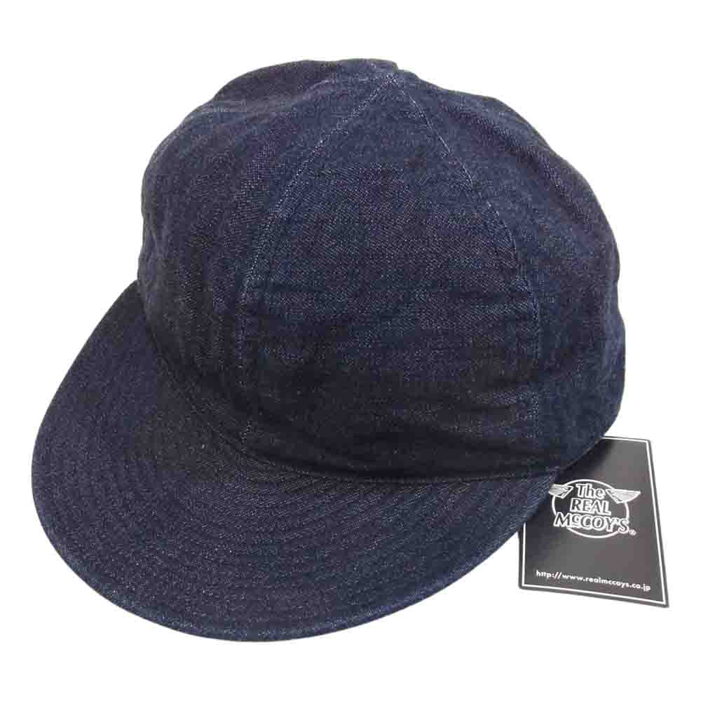 The REAL McCOY'S ザリアルマッコイズ MA16001 140 DEINM TYPE A-3 CAP デニム メカニカル キャップ インディゴブルー系 7 1/4【美品】【中古】