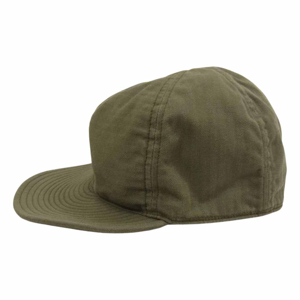 The REAL McCOY'S ザリアルマッコイズ MA16001 160 GREEN TYPE A-3 CAP コットン ミリタリー メカニカル キャップ カーキ系 7 1/4【美品】【中古】