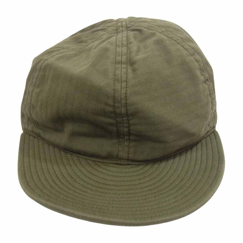 The REAL McCOY'S ザリアルマッコイズ MA16001 160 GREEN TYPE A-3 CAP コットン ミリタリー メカニカル キャップ カーキ系 7 1/4【美品】【中古】