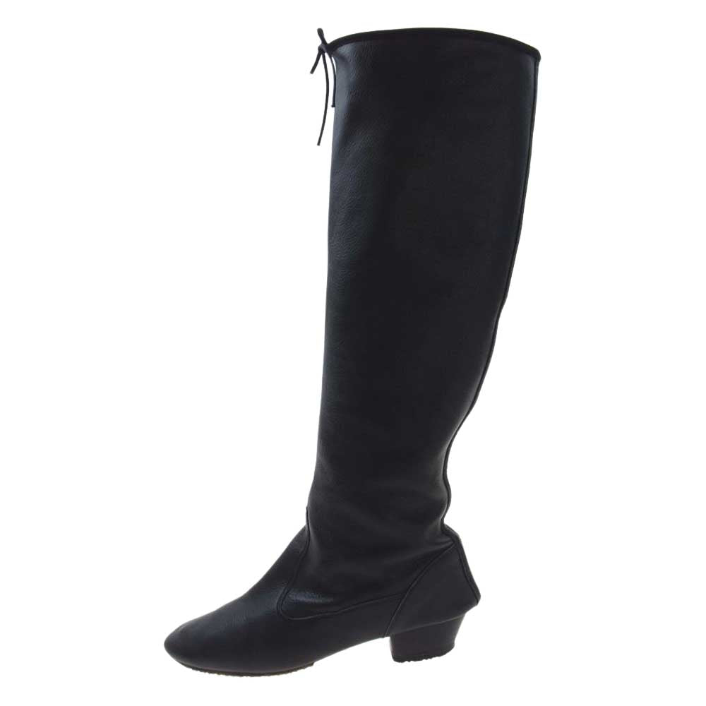 repetto レペット レザー ストレッチ ロングブーツ ブラック系 37【中古】