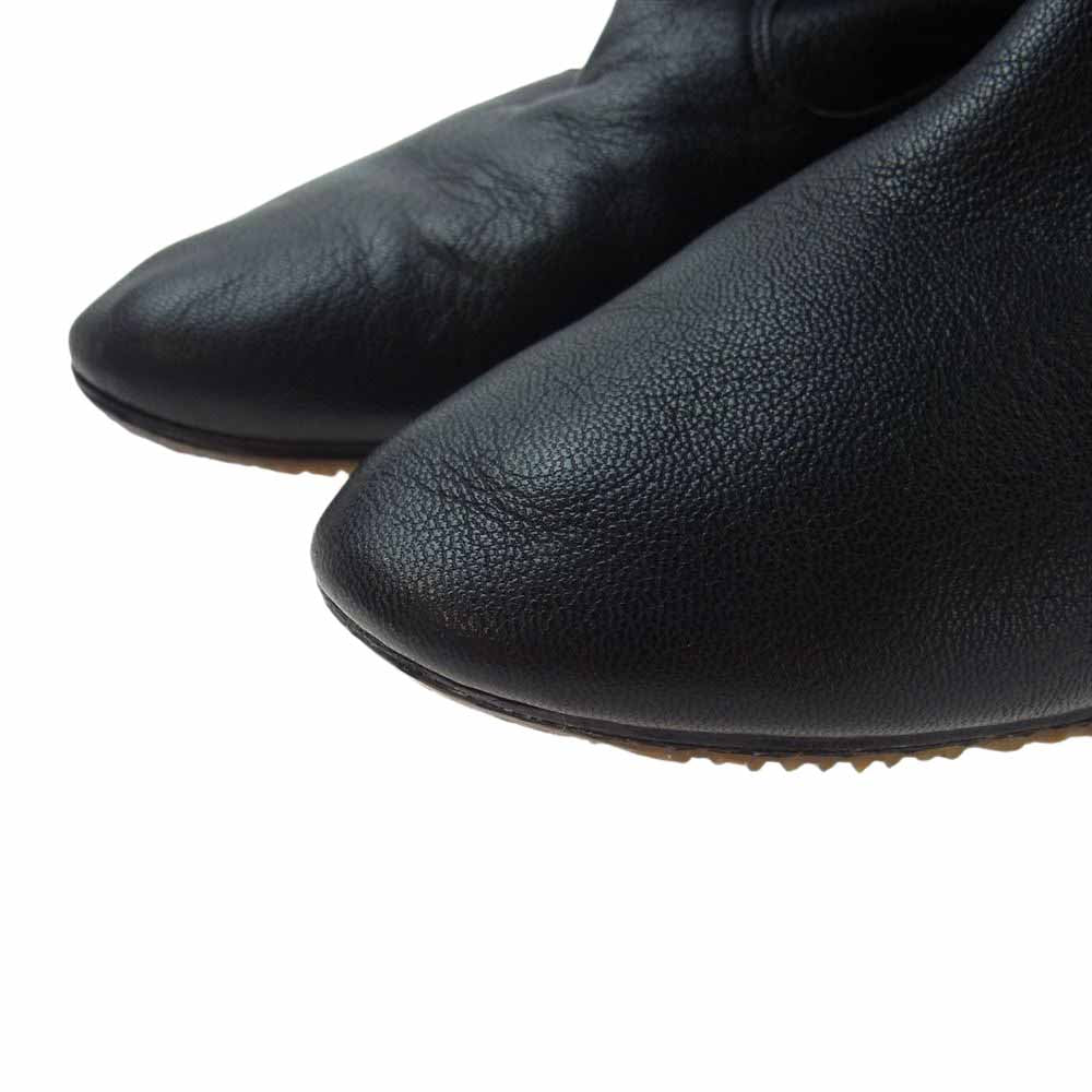 repetto レペット レザー ストレッチ ロングブーツ ブラック系 37【中古】