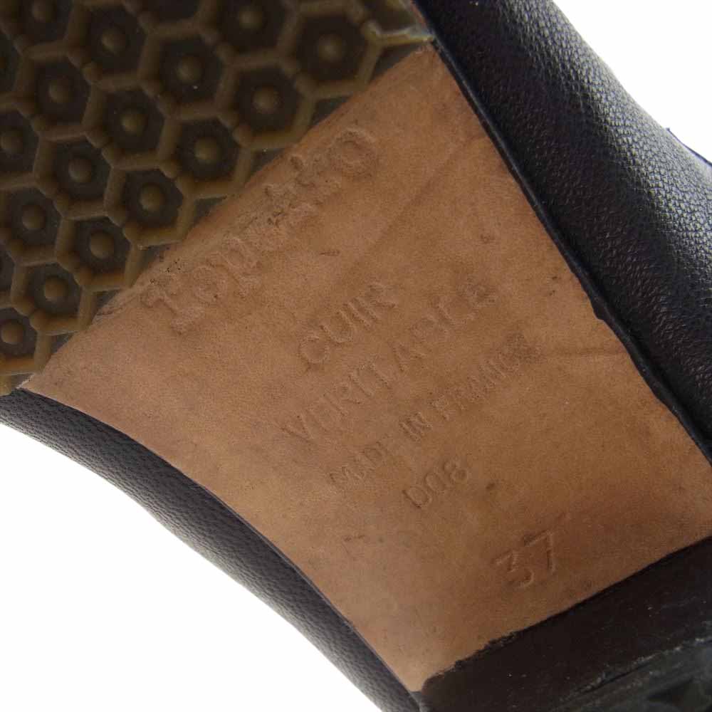 repetto レペット レザー ストレッチ ロングブーツ ブラック系 37【中古】