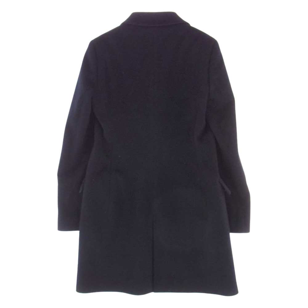 Brooks Brothers ブルックスブラザーズ Loro Piana ロロピアーナ 裏地キュプラ ウール 比翼 チェスターコート ネイビー系 ０【中古】