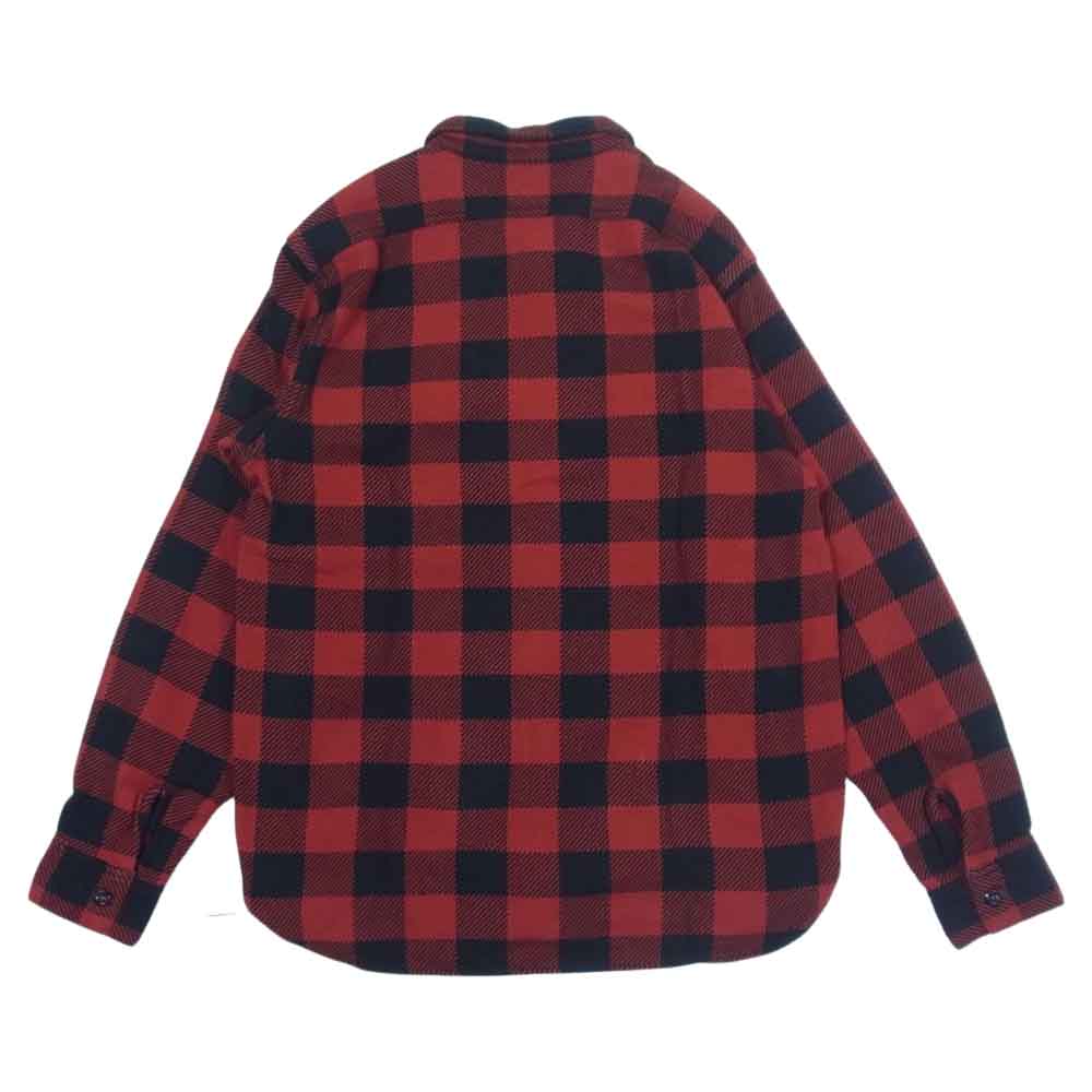 The REAL McCOY'S ザリアルマッコイズ  MS20101 8HU BUFFALO CHECK FLANNEL SHIRT バッファロー チェック フランネル 長袖 シャツ レッド系 ブラック系 15【中古】