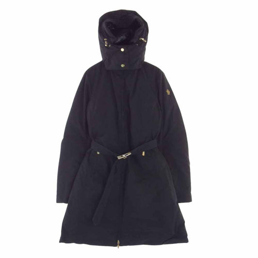 MONCLER モンクレール POITIERS ベルト付き ダウンジャケット ダウンコート ブラック系  0 【中古】