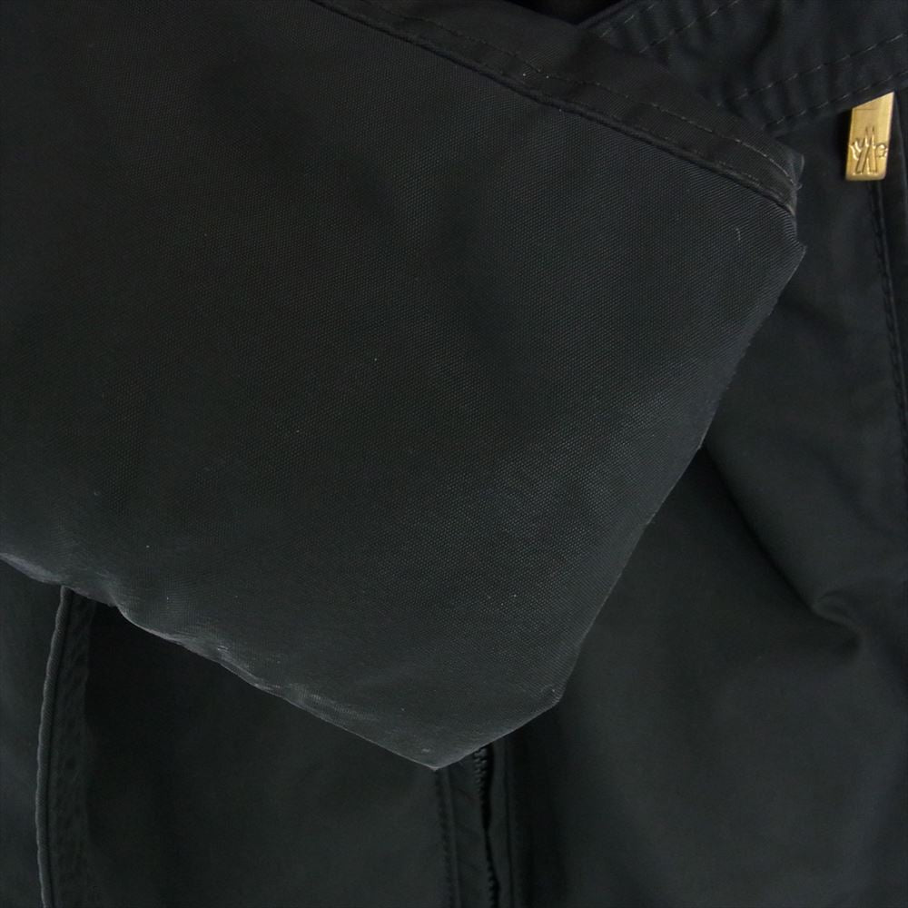 MONCLER モンクレール POITIERS ベルト付き ダウンジャケット ダウンコート ブラック系  0 【中古】