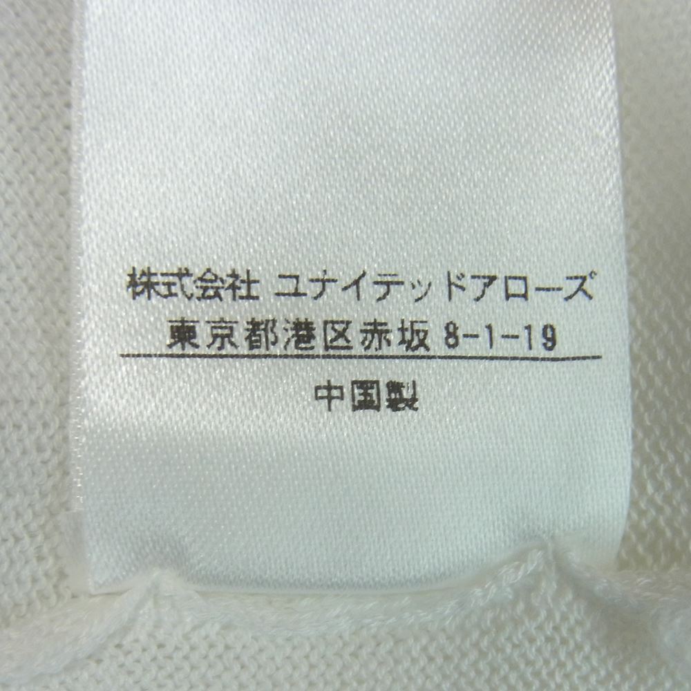 Drawer ドゥロワー 6518-105-0312 D MS CO16G CN PO SSL 16G クルーネック ショートスリーブ 半袖 ニット ホワイト系 2【中古】