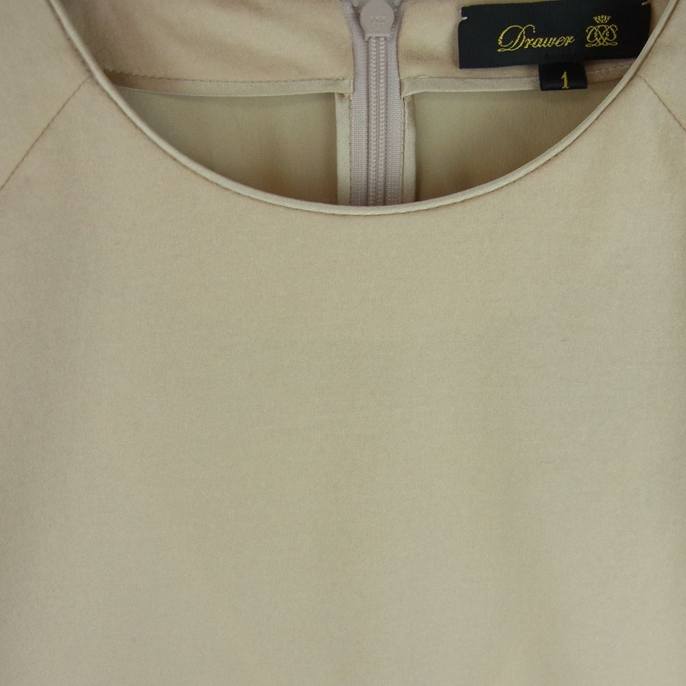 Drawer ドゥロワー 19SS 6517-206-0515 D PRE2 WO SI FLR/SL フレアスリーブ プルオーバー カットソー ベージュ系 1【中古】