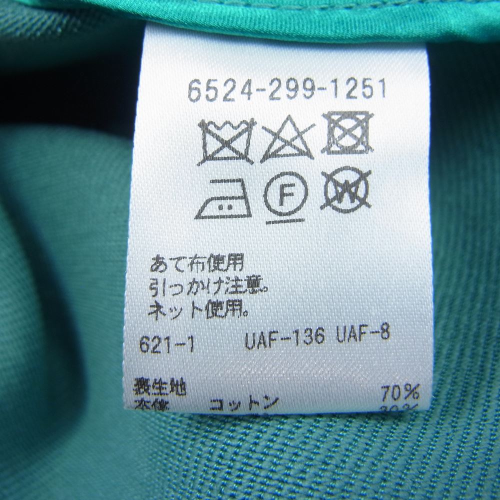 Drawer ドゥロワー 18AW 6524-299-1251 D PRE1 CO/RY WRAP FLRSKT ヘムライン ラップ フレア スカート グリーン系 40【美品】【中古】