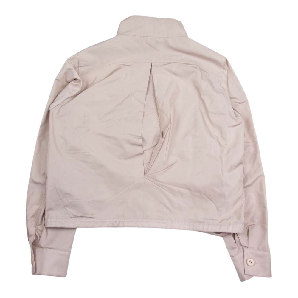 Drawer ドゥロワー 22SS 6522-234-0492 総シルク スウィングトップ ハーフジャケット ピンク系 38【中古】