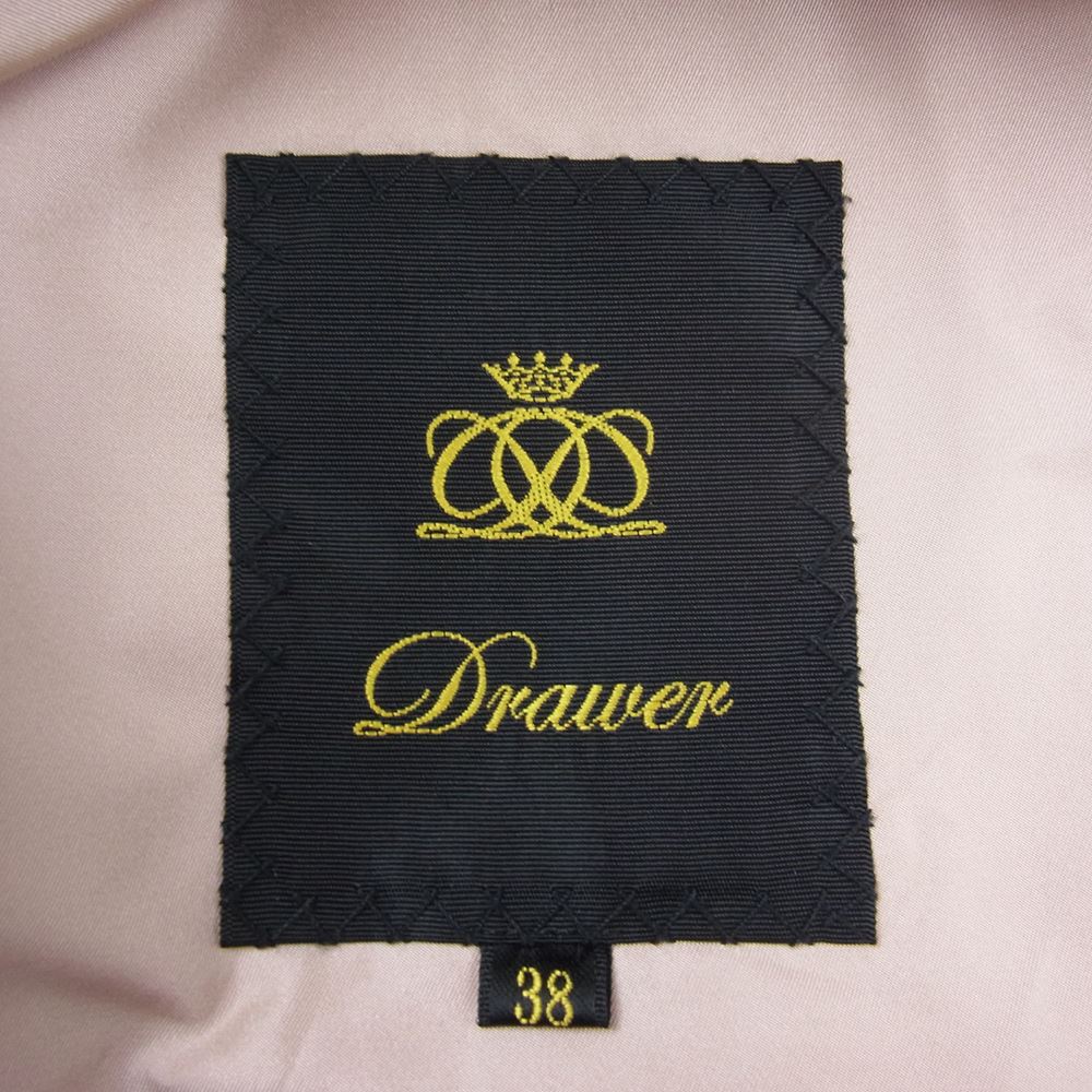 Drawer ドゥロワー 22SS 6522-234-0492 総シルク スウィングトップ ハーフジャケット ピンク系 38【中古】