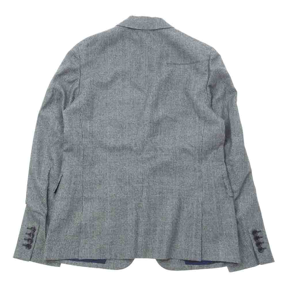 Drawer ドゥロワー 22SS 6522-299-0522 D WT W/GREN TLD JKT 裏地シルク100％ ウール グレンチェック 2B テーラードジャケット グレー系 40【中古】