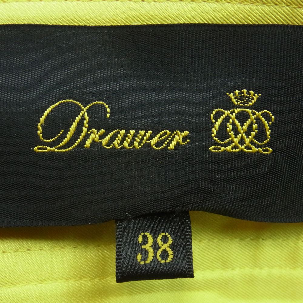 Drawer ドゥロワー 6524-299-1167 D RT1 PAISELEY TK LNG SK 二重巻きウエストリボン ペイズリー タック スカート ピンク系 マルチカラー系 38【中古】