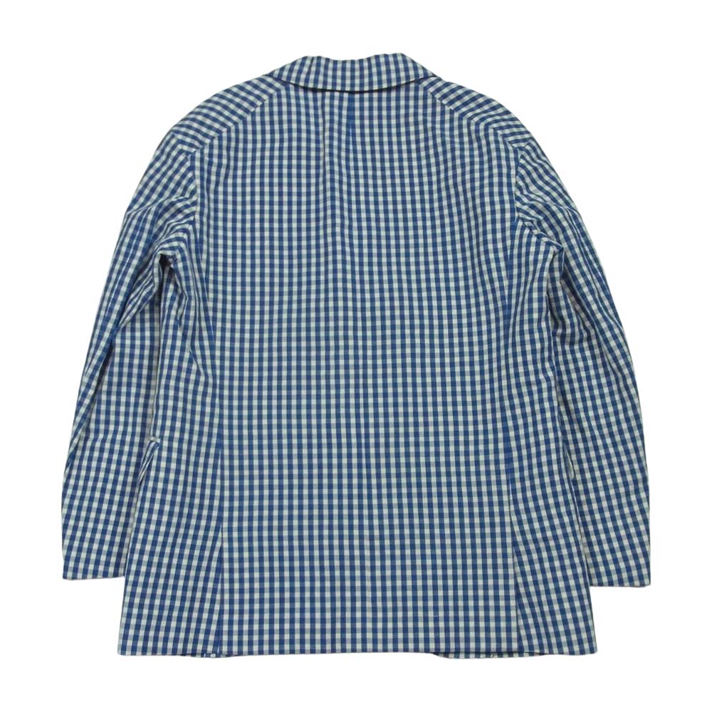 Drawer ドゥロワー 1218-41042 MPJ-265W scye サイ別注 チェック 3B テーラード ジャケット ブルー系 ホワイト系 36【中古】