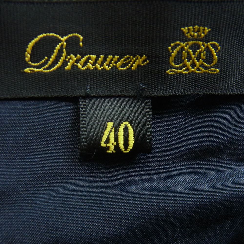 Drawer ドゥロワー 6524-299-1242 2018年製 D FA2 AC PE WO JQD BOXSK ジャカード ボックス スカート ブラック系 ブラウン系 マルチカラー系 40【中古】