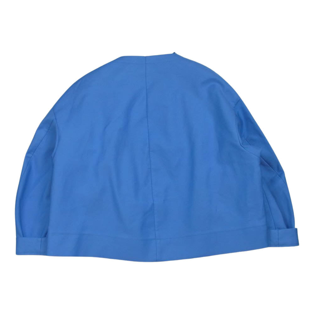 Drawer ドゥロワー 6522-299-0523 D RT2 CO RATINE DRPSLVJK ダブルクロス ドロップショルダー ジャケット ライトブルー系 36【中古】