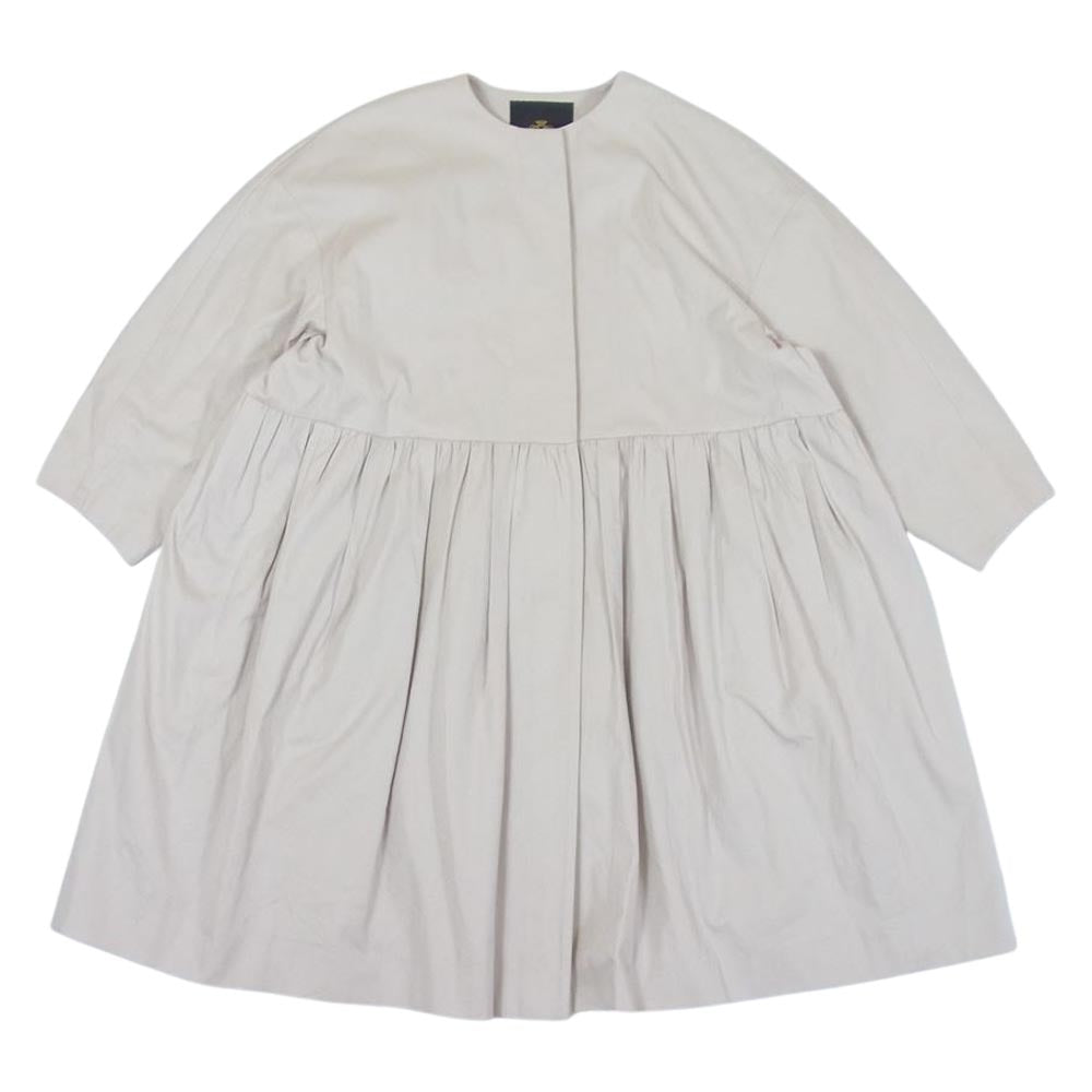 【専用購入不可】drawer ドゥロワー コットンノーカラーホワイトシャツドレス