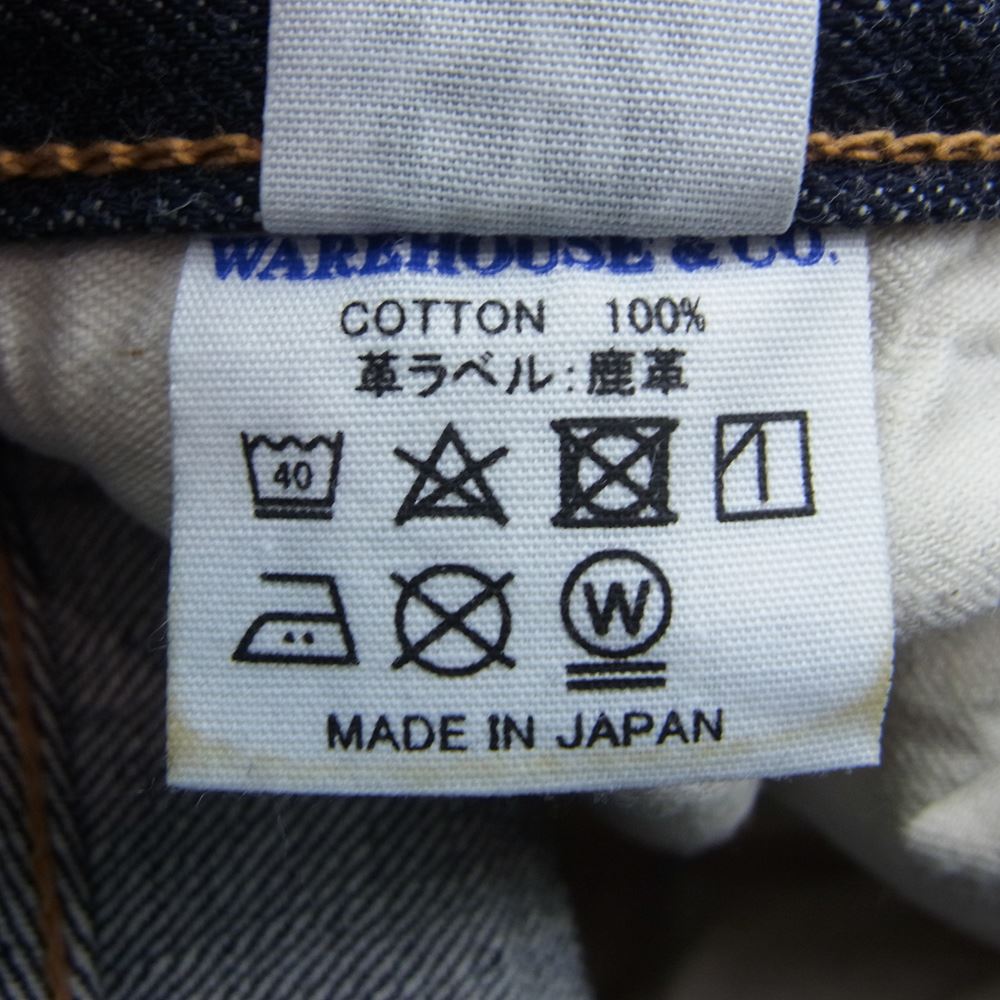 WAREHOUSE ウエアハウス 1001XX 25th 25周年 限定 1950モデル デニム パンツ W32 インディゴブルー系 32【美品】【中古】