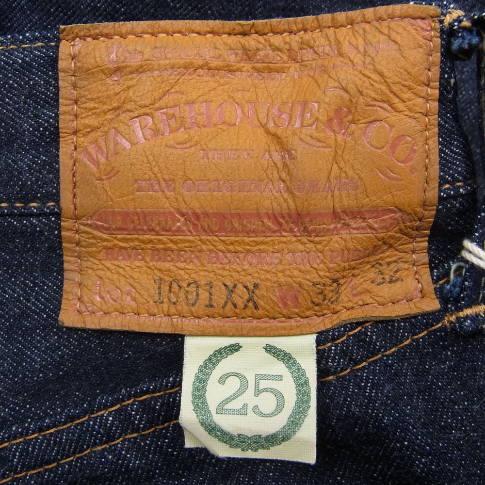 WAREHOUSE ウエアハウス 25th 25周年 限定 1950モデル デニム パンツ W33 インディゴブルー系 33【美品】【中古】
