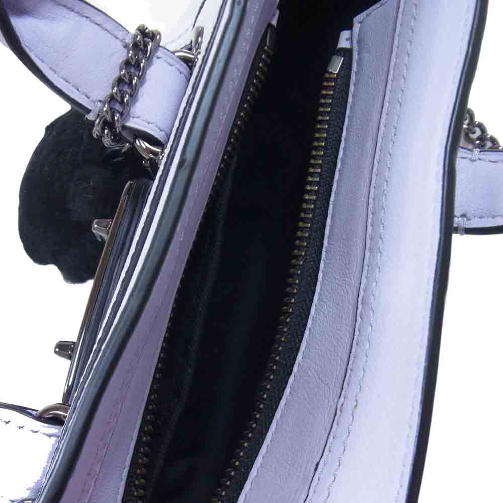 COACH コーチ 37395 キティスワッガー レザー 2Way ショルダー バッグ パープル系【中古】