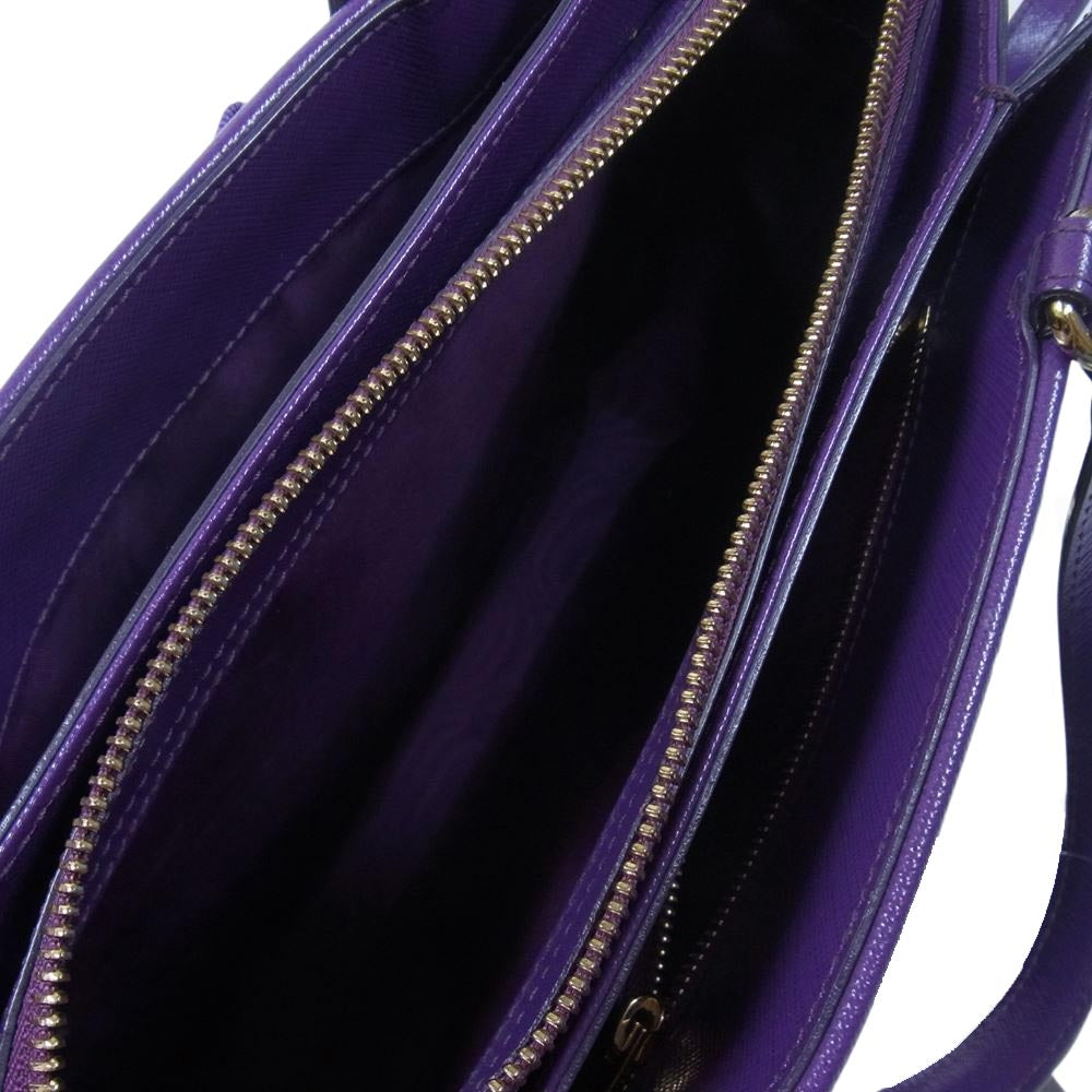 Salvatore Ferragamo サルヴァトーレフェラガモ ヴァラ トレーシー 2WAY ショルダー ハンド バッグ パープル系【中古】