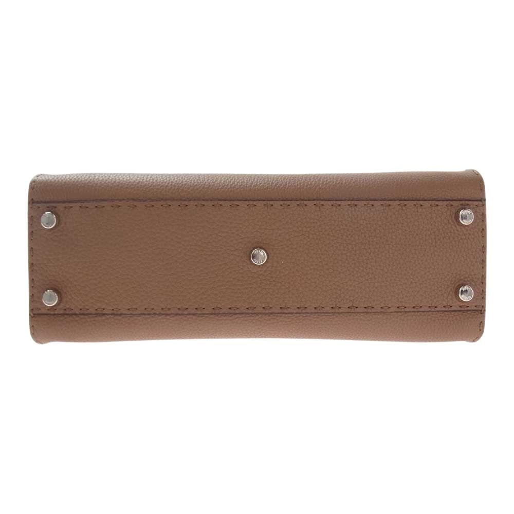 FENDI フェンディ 8BN226 セレリア ピーカブー 2Way ショルダー バッグ ブラウン系【中古】