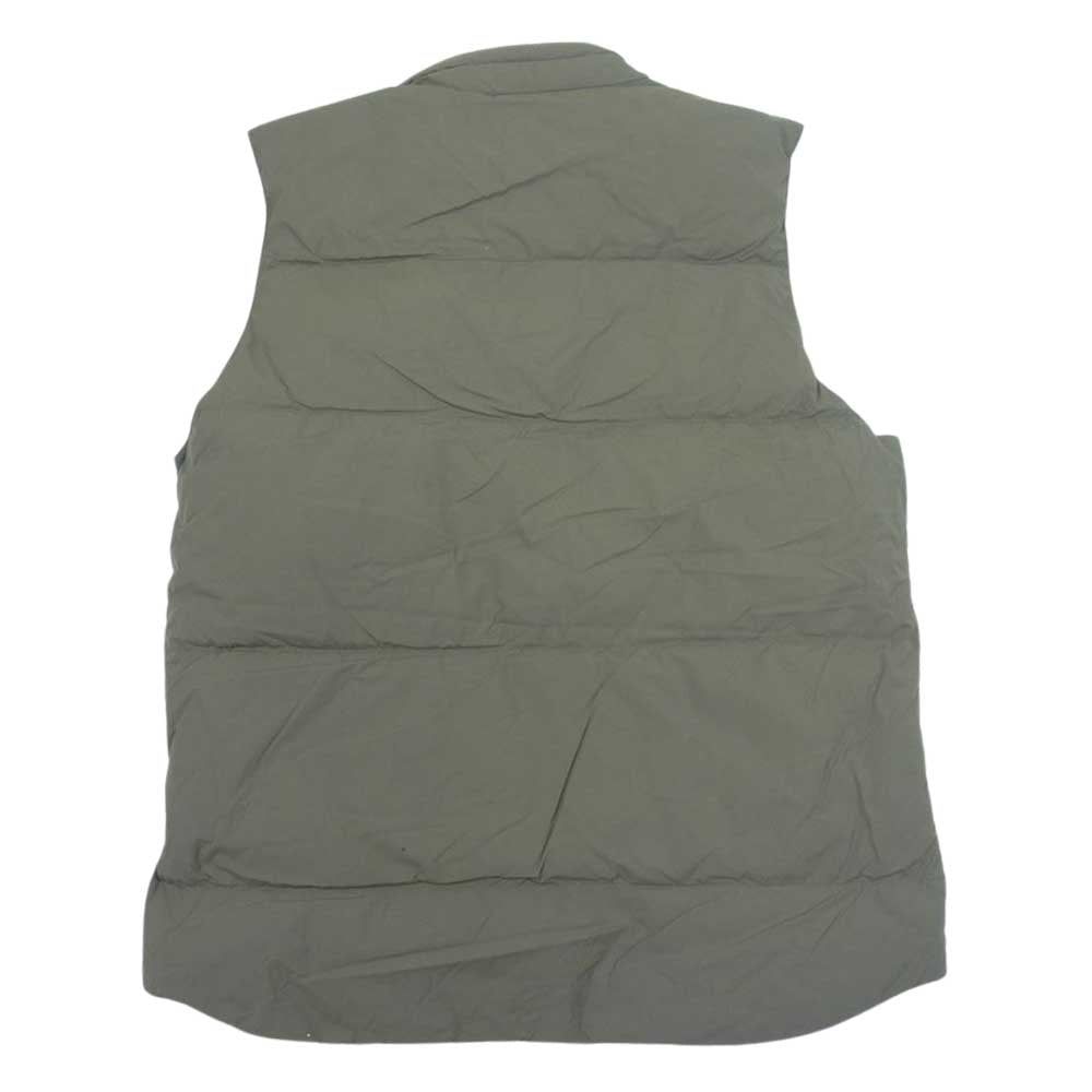 snowpeak スノーピーク recycled nylon ripstop down vest リサイクル ダウン ベスト ベージュ系 M【極上美品】【中古】