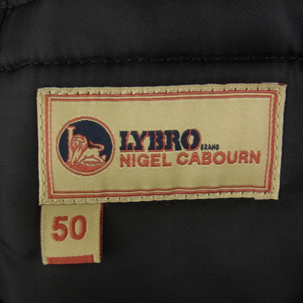 Nigel Cabourn ナイジェルケーボン 22AW OW-53 LYBRO ライブロ MIDFIELD LINER COTTON NYLON  ミッドフィールド ライナー コットン ナイロン ジャケット ブラック系 50【新古品】【未使用】【中古】
