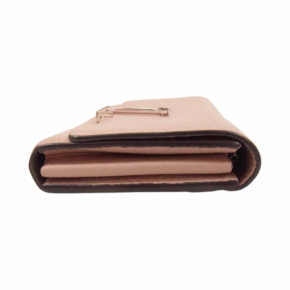 LOUIS VUITTON ルイ・ヴィトン M61250 ポルトフォイユ カプシーヌ マグノリア ロングウォレット 長財布 ピンク系【中古】