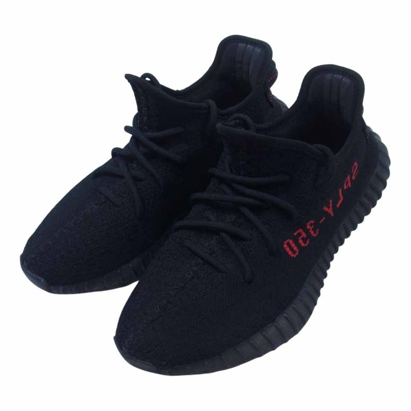 adidas アディダス CP9652 Yeezy Boost イージーブースト 350 V2 コアブラック スニーカー ブラック系 26cm【中古】