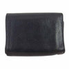 CHROME HEARTS クロムハーツ（原本無） 3FOLD 3フォールド クロスボタン レザー ウォレット 財布 ブラック系【中古】