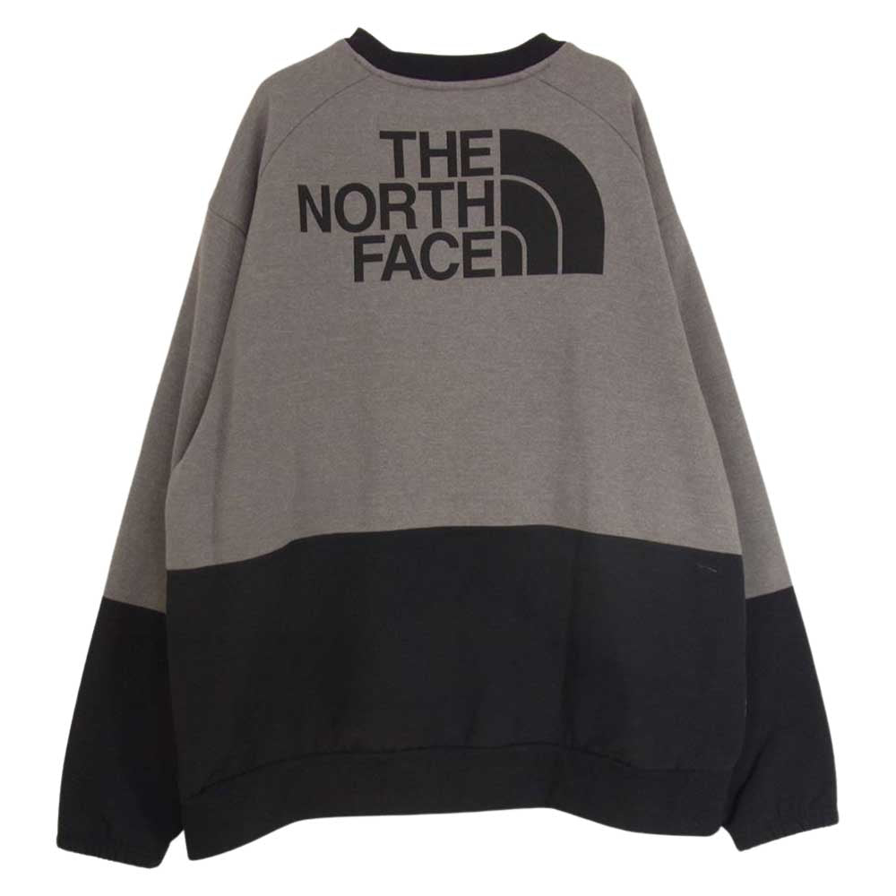 THE NORTH FACE ノースフェイス NF0A3XBL GRAPHIC COLLECTION LONG-SLEEVE CREW グラフィックコレクション バイカラー ロゴプリント スウェット グレー系 L【中古】