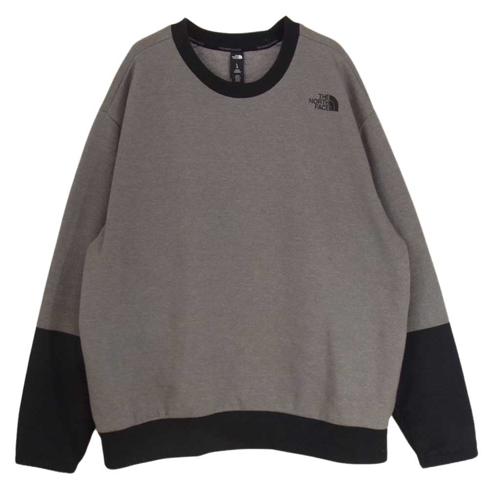 THE NORTH FACE ノースフェイス NF0A3XBL GRAPHIC COLLECTION LONG-SLEEVE CREW グラフィックコレクション バイカラー ロゴプリント スウェット グレー系 L【中古】
