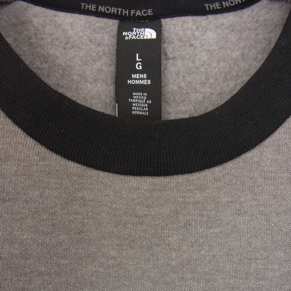 THE NORTH FACE ノースフェイス NF0A3XBL GRAPHIC COLLECTION LONG-SLEEVE CREW グラフィックコレクション バイカラー ロゴプリント スウェット グレー系 L【中古】