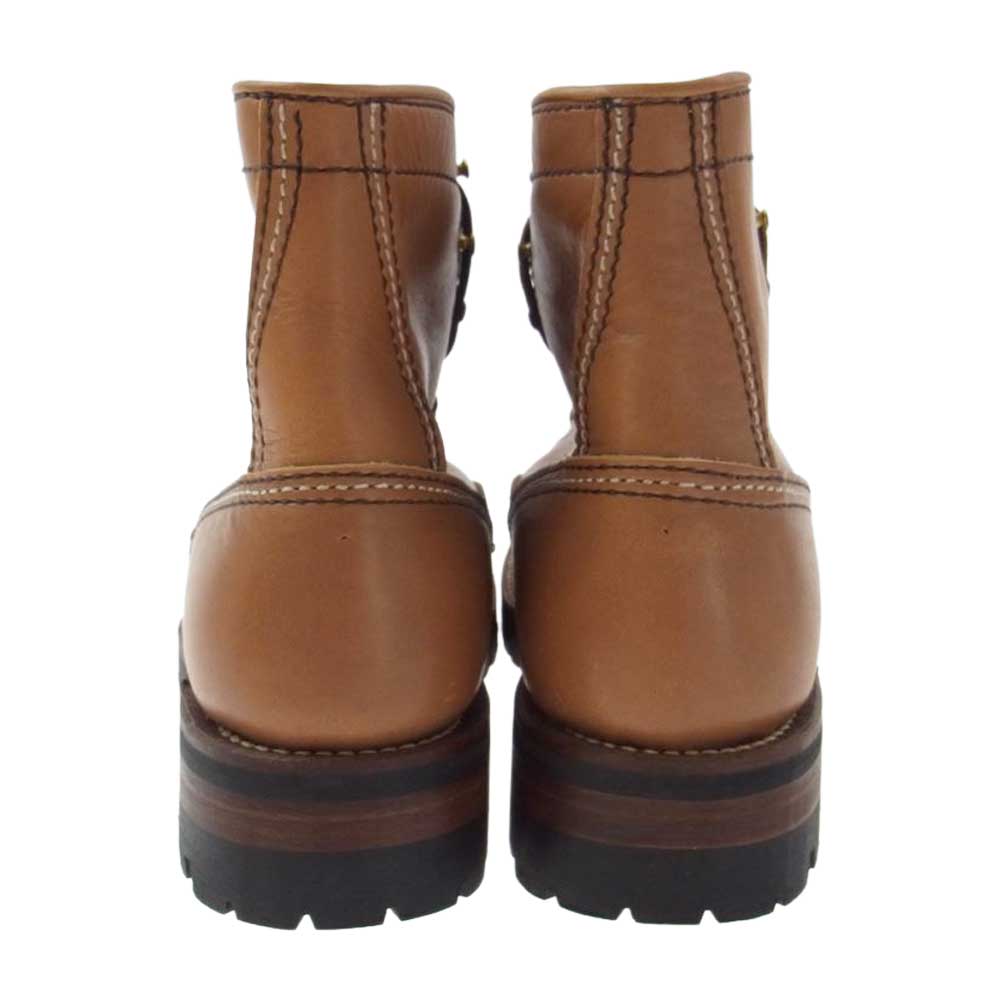 LONE WOLF ロンウルフ LW00125 LOGGER VIBRAM SOLE BOOTS ビブラムソール ロガー ワークブーツ ライトブラウン系 8.5【極上美品】【中古】