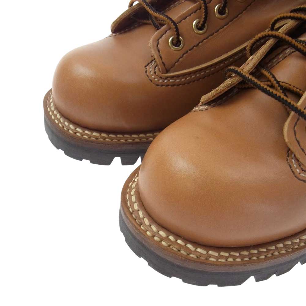 LONE WOLF ロンウルフ LW00125 LOGGER VIBRAM SOLE BOOTS ビブラムソール ロガー ワークブーツ ライトブラウン系 8.5【極上美品】【中古】