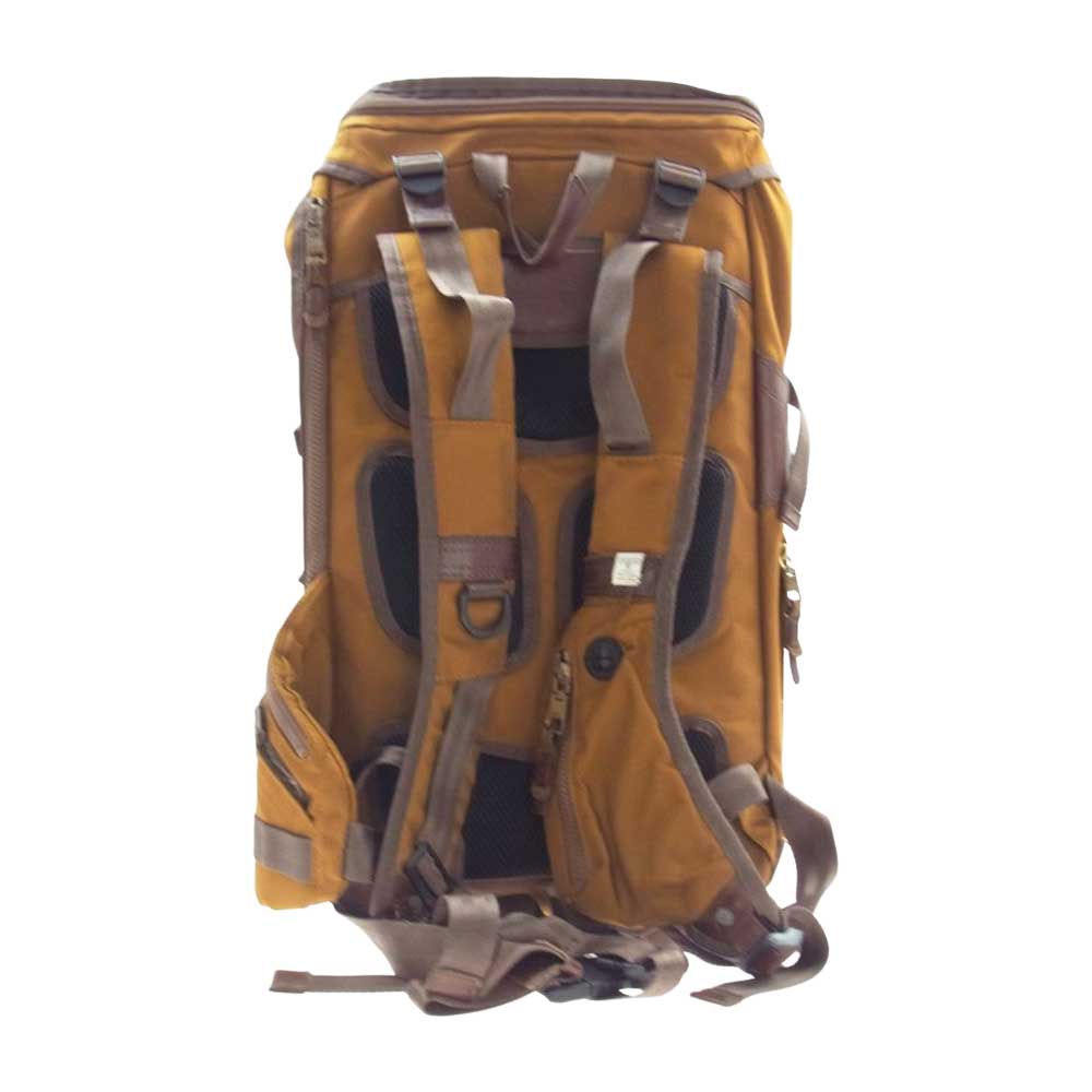 アッソブ CORDURA BALLISTIC NYLON BACK PACK レザー切替 バリスティックナイロン バックパック リュック ブラウン系【中古】