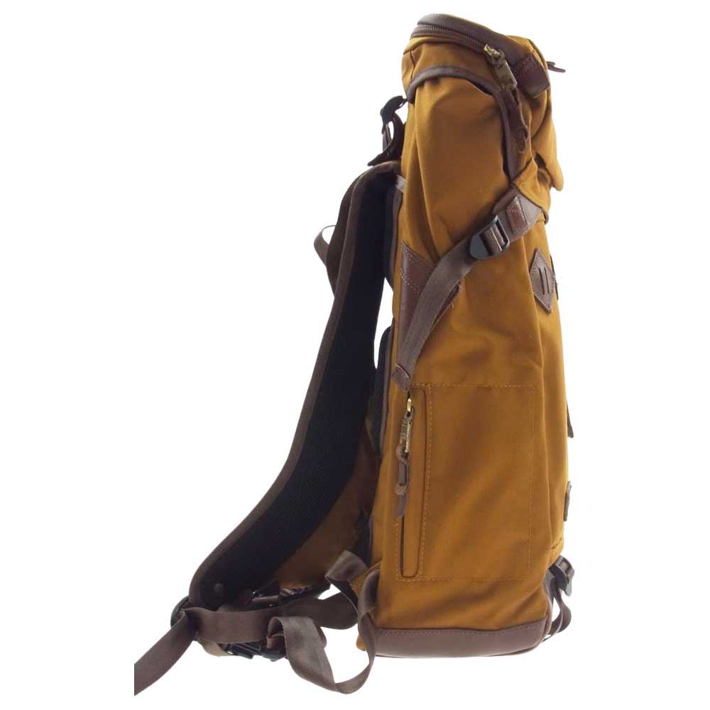 アッソブ CORDURA BALLISTIC NYLON BACK PACK レザー切替 バリスティックナイロン バックパック リュック ブラウン系【中古】