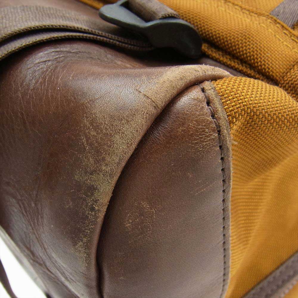 アッソブ CORDURA BALLISTIC NYLON BACK PACK レザー切替 バリスティックナイロン バックパック リュック ブラウン系【中古】