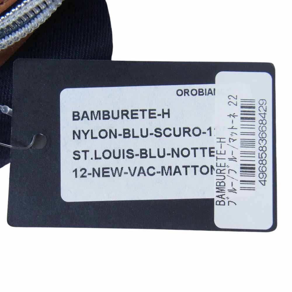 Orobianco オロビアンコ イタリア製 BAMBURETE-H バンブレーテ リモンタナイロン ショルダー ボディバッグ ネイビー系【中古】