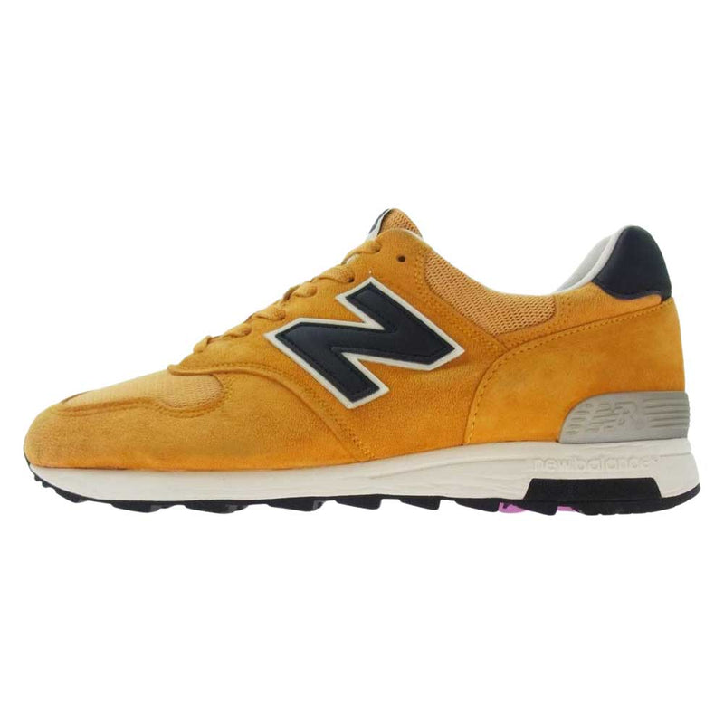 NEW BALANCE ニューバランス M1400CL USA製 スエード メッシュ ローカット スニーカー マスタードイエロー イエロー系 27.5cm【中古】